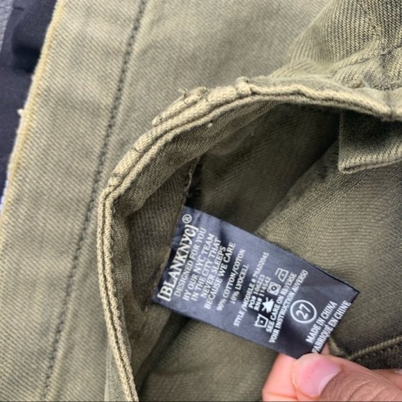 Blank NYC Sticks & Stones Olive side Leg Pants - Picture 8 of 8